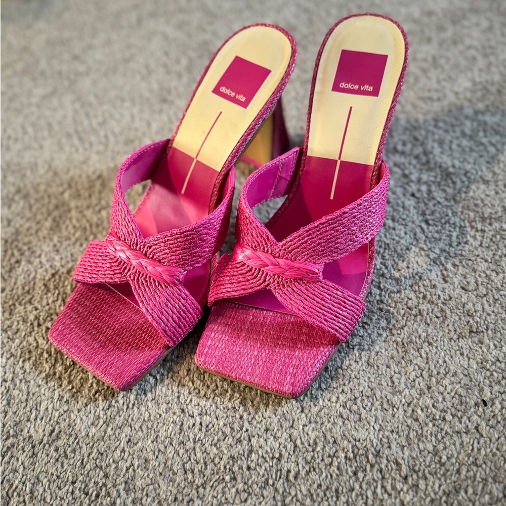 Dolce Vita Fuchsia Heeled Sandals